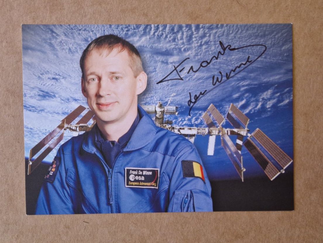 Autografi: Frank De Winne - handsigniert – Usato da Menziken venduto da Autogramme