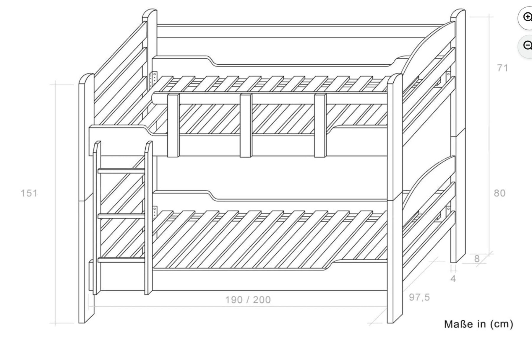 Letti: Doppel Hochbett 90x200x151 – Usato da Weiningen ZH venduto da Nora39 3