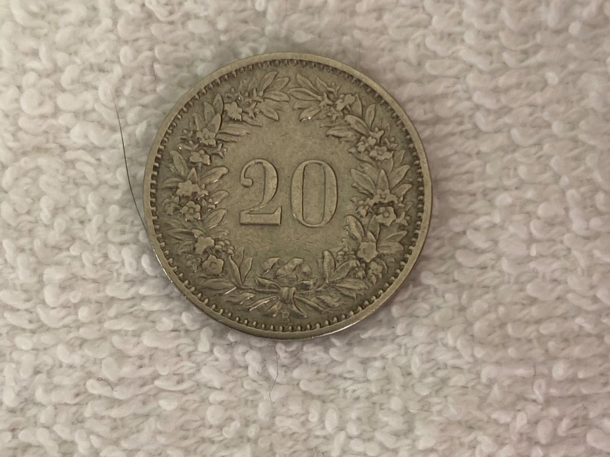 Tutti le monete: 20 centimes/rappen 1897 – Usato da Nyon venduto da Ilmi09 1