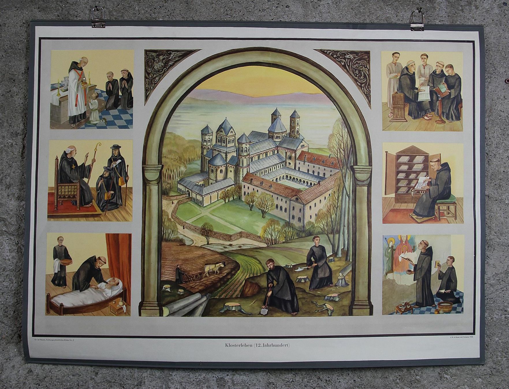 Foto & Immagini: Schulwandbild "Klosterleben 12. Jh." – Usato da Birrwil venduto da brandschatz_birrwil 1