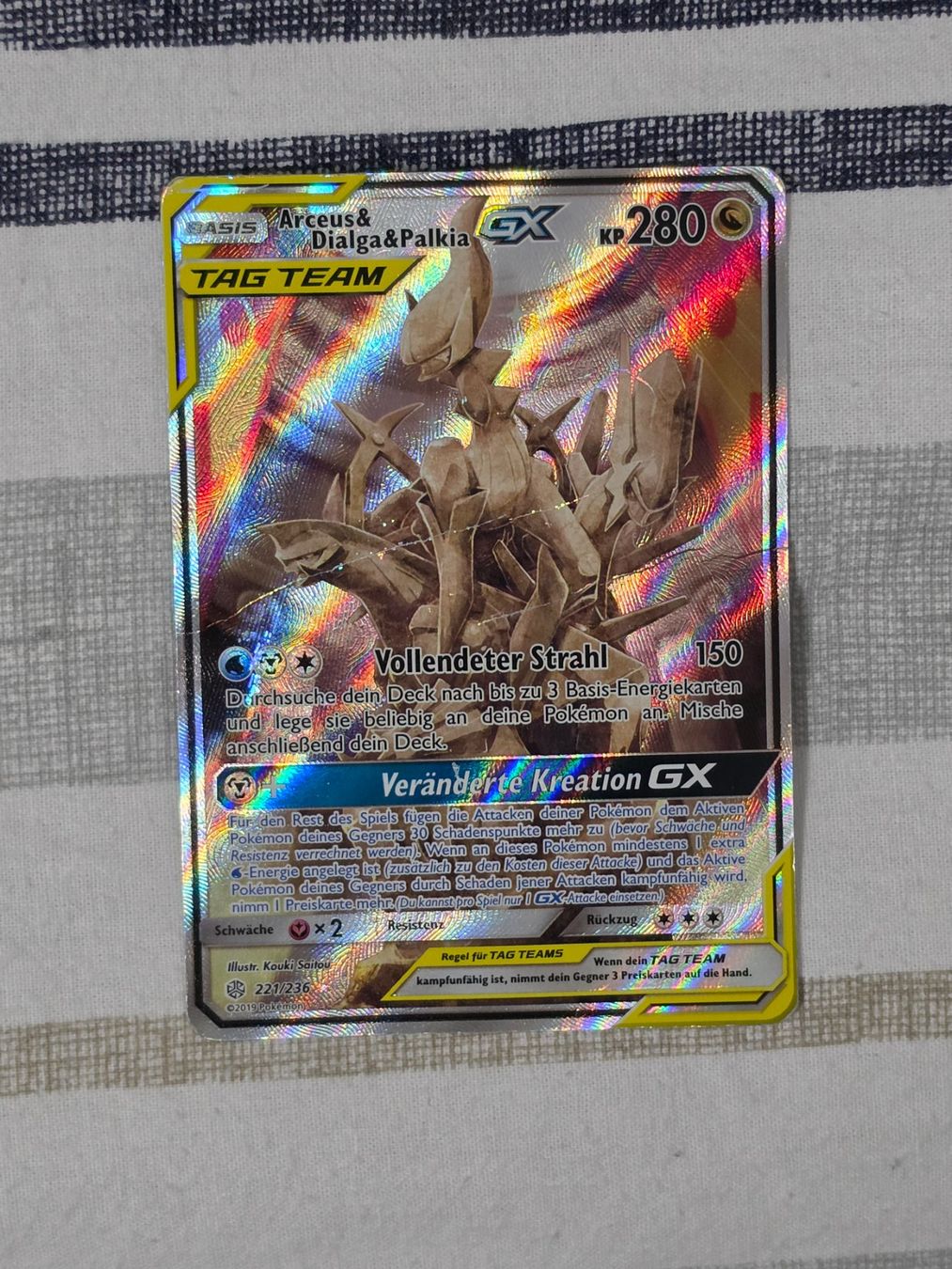 Pokémon Carte collezionabili: Arceus & Dialga & Palkia GX Tag Team 221 – Usato da Binningen venduto da oscark77 1