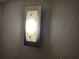 Wandleuchte Metall Silbern matt inkl. Leuchtmittel