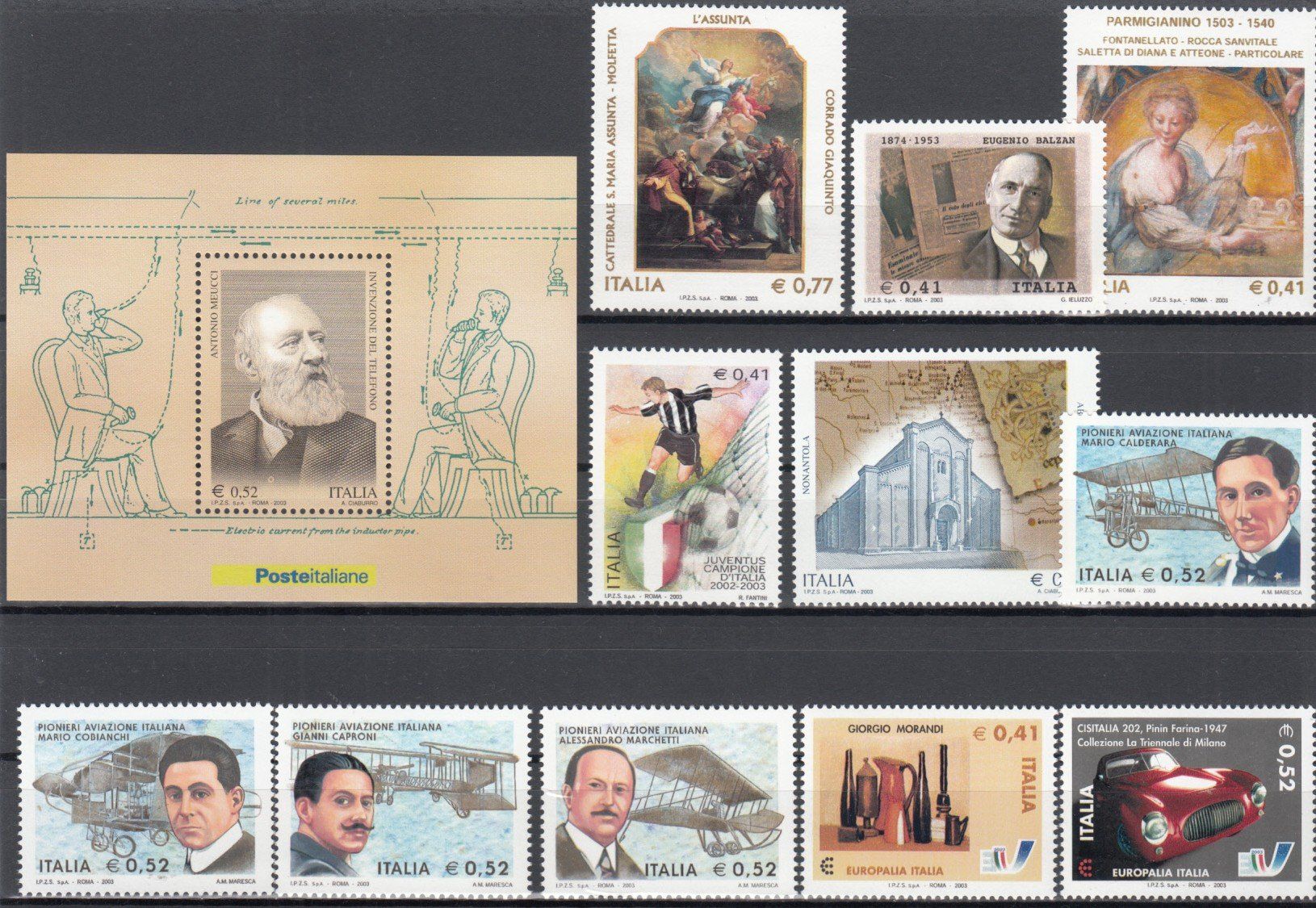 Tous les timbres: Italien 2003 postfrisch – D'occasion à Bürglen TG par StampGraf 3