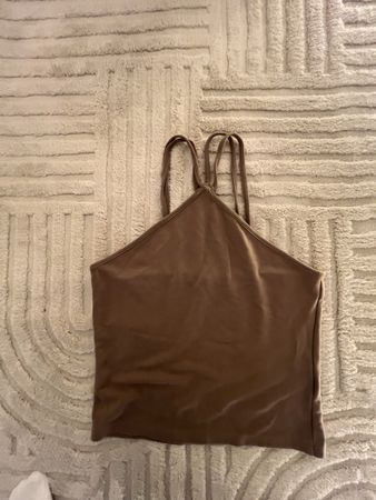 NA-KD Neckholder Top braun Grösse S guter Zustand