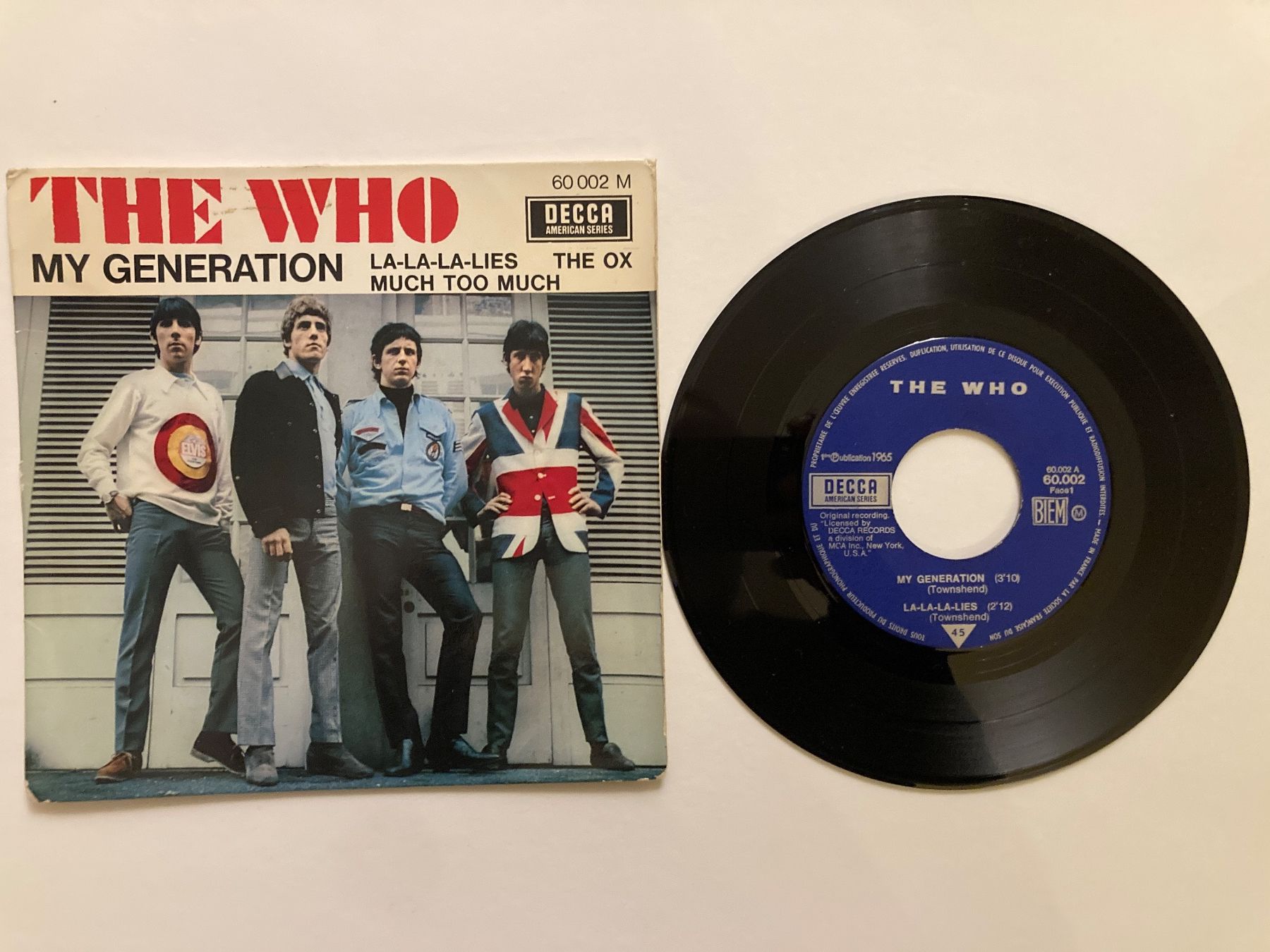 Dischi in vinile: THE WHO, MY GENERATION, SINGLE, ROCK, 1965 – Usato da Thun venduto da estrol