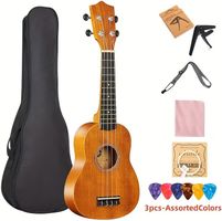 Sopran Ukulele 54cm Mahagoni Set für Anfänger inkl. Tasche