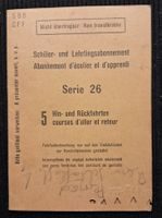 SCHULER - LEHRLINGSABONNEMENT SBB - CFF - 1949