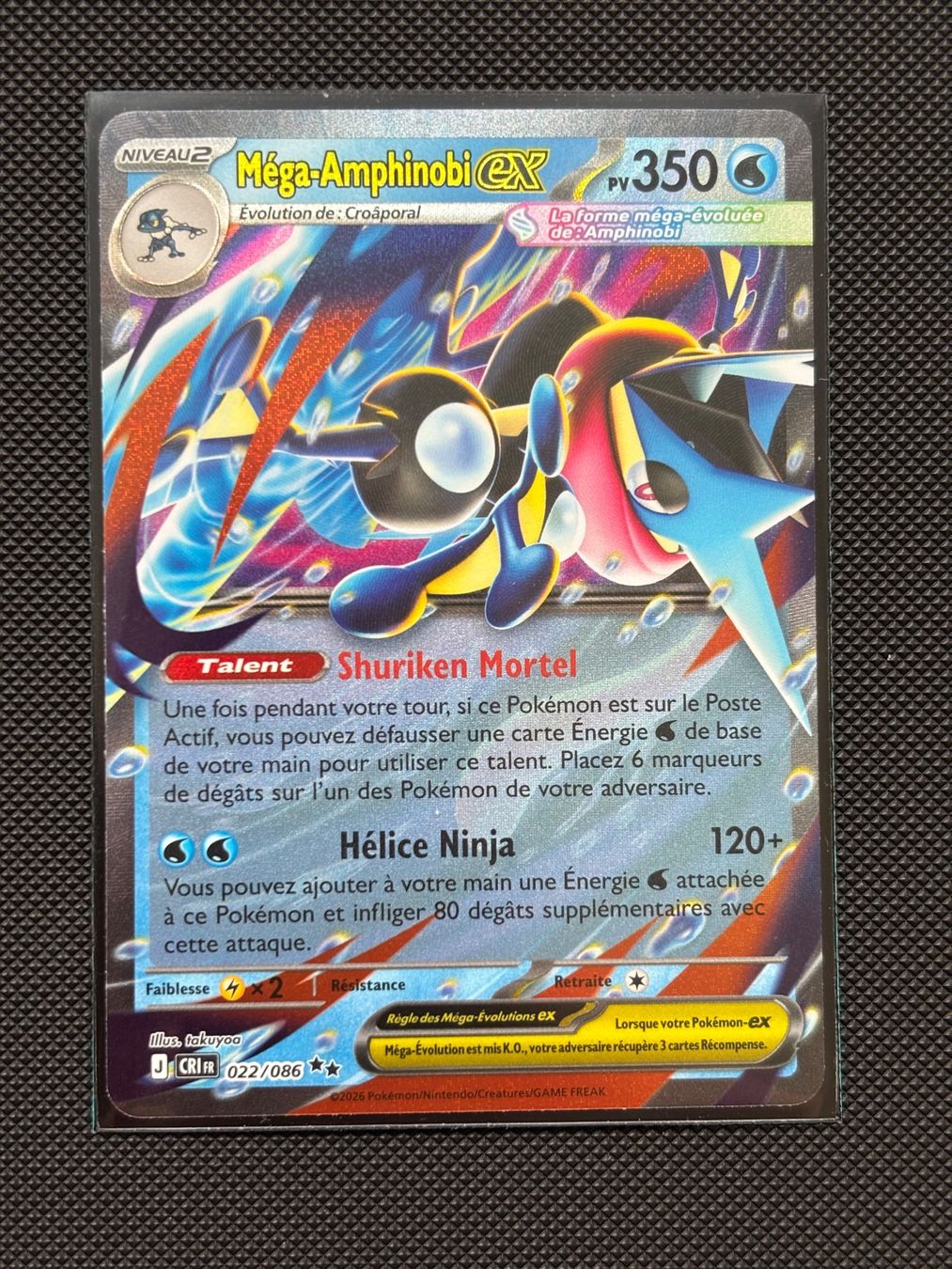 Pokémon Carte collezionabili: Fr - Méga-Amphinobi Ex 022/086 - Pokémon – Nuovo (secondo la descrizione) da Neuchâtel venduto da caraadrynn