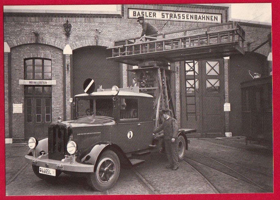 Ansichtskarten: BASEL, TRAM, TURMWAGEN NR. 2 FBW, REPRO, SEMIMODERNE AK – Gebraucht aus Grüningen von Kartenlaube