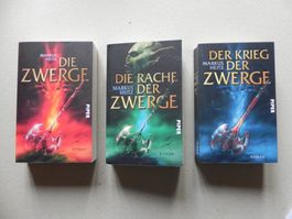 3 Bücher Zwerge -Rache-Krieg Fantasy Roman Markus Heitz 2022