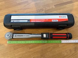 Würth Drehmomentschlüssel 1/2" 20-100 Nm mit Koffer