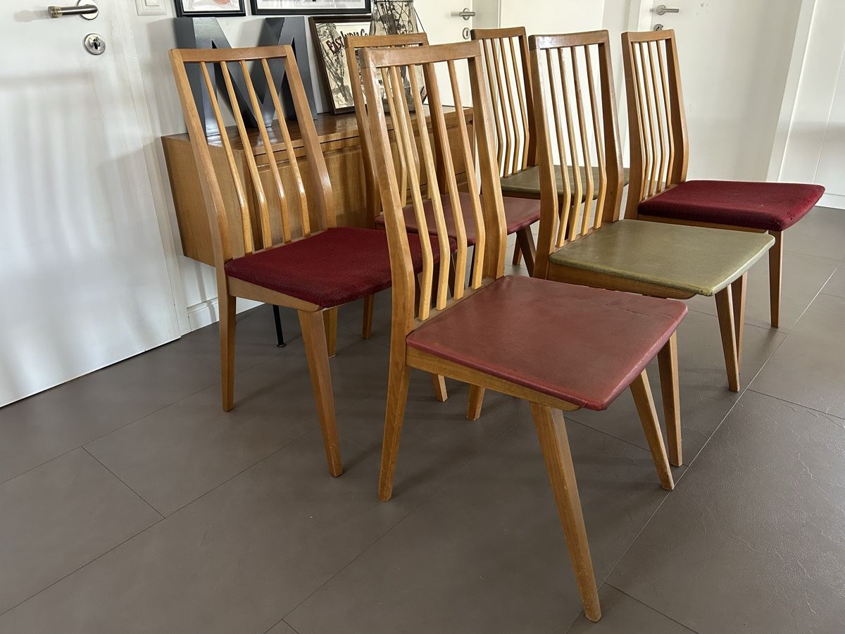 Sedie: 6er Set Mid-Century Esszimmerstühle – Usato da Uetendorf venduto da REhome 1