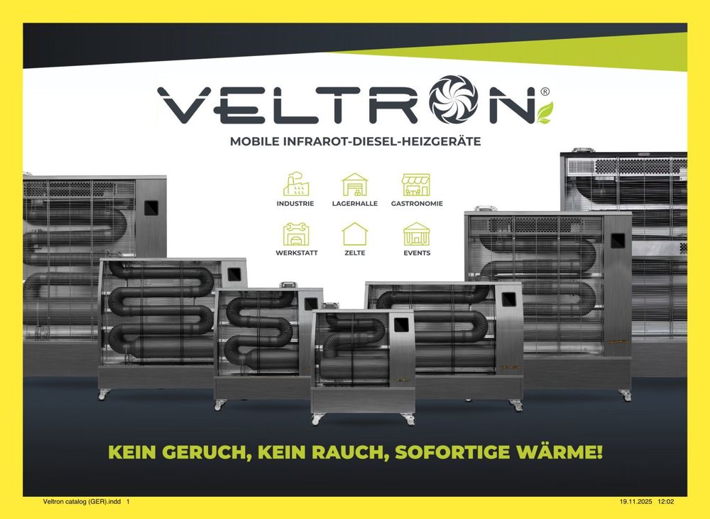 VELTRON DHOE-500 MIT VENTILATOR Infraroth-Diesel-Heizgerät (Neu und ...