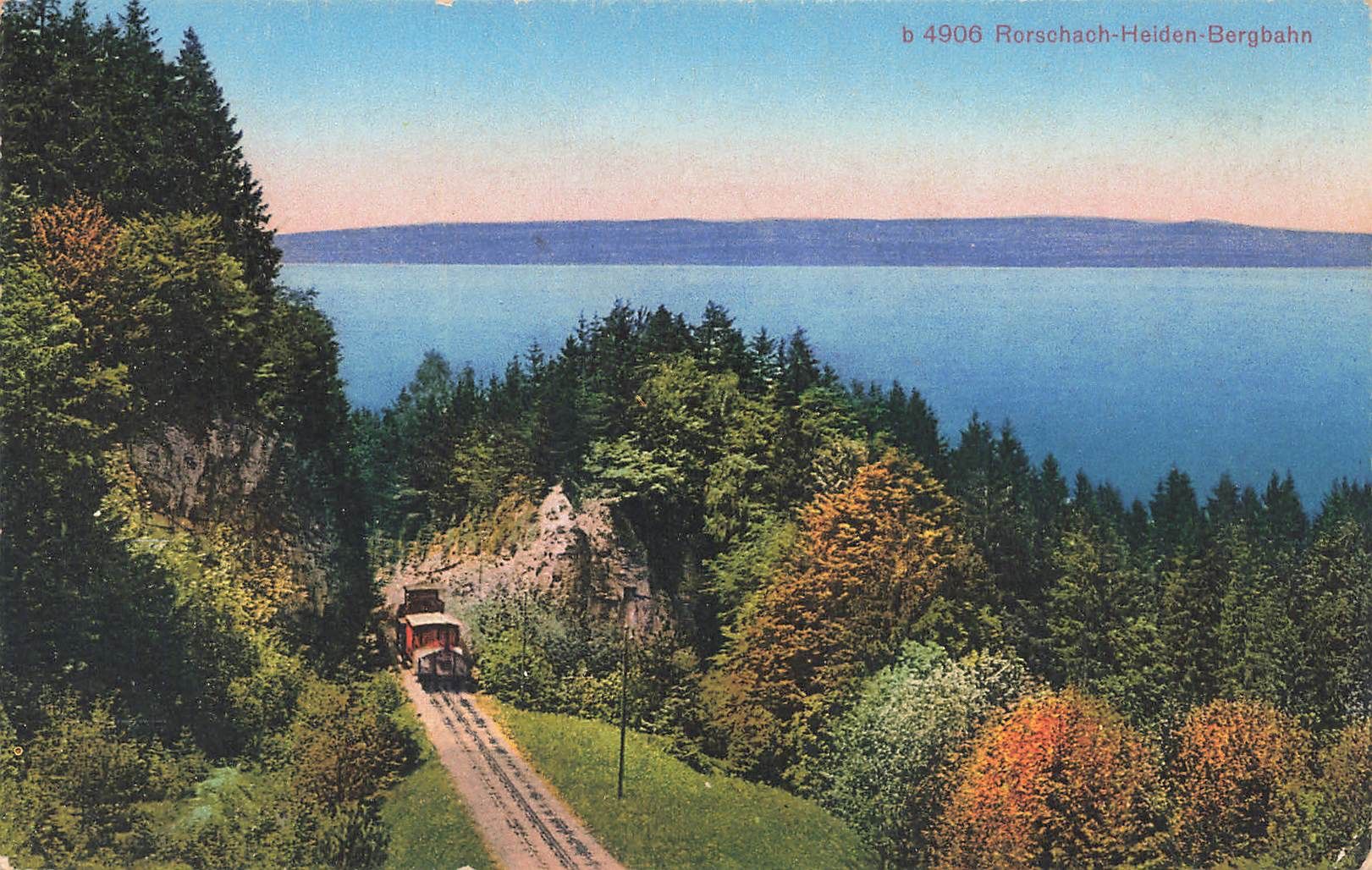 Cartoline postali: Heiden (AR) Rorschach Heiden Bergbahn – Usato da Biasca venduto da Blenio71