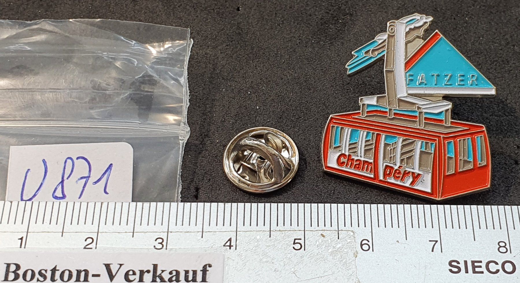 Plaketten & Abzeichen: U871 - Pin Gondel FATZER Champéry – Gebraucht aus Reinach BL von Boston-Verkauf 1