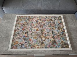 Tableau original unique (Création avec des timbres)