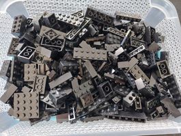 Lego Steine & Platten schwarz
