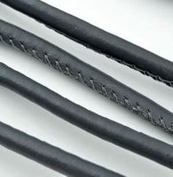 Lederband  dunkelgrau 5,5mm  je 50 cm