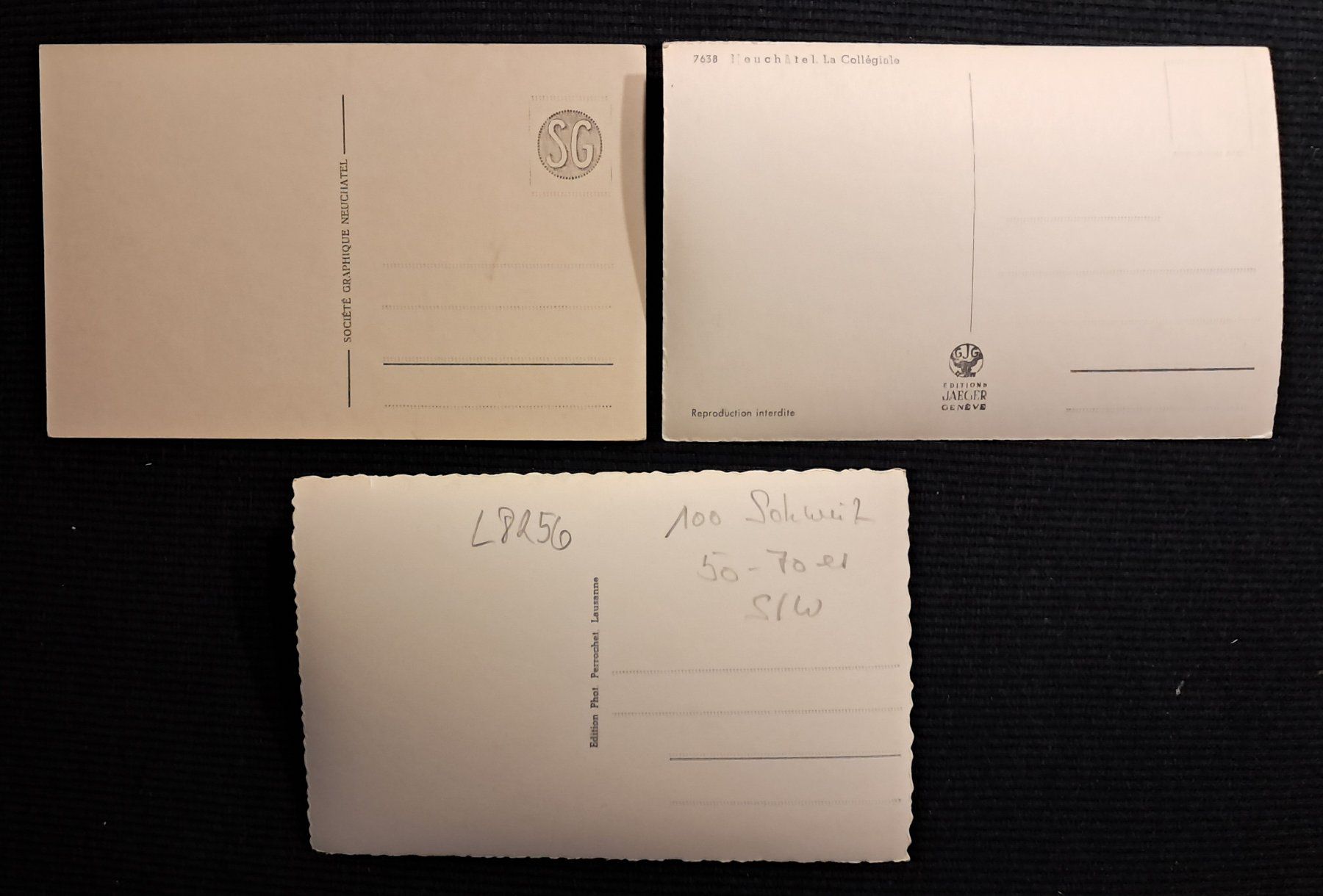 Cartoline postali: 3 CP NEUCHATEL – Usato da Ponto Valentino venduto da giorgia06 1