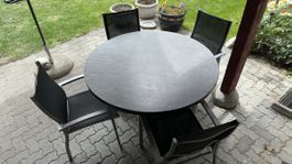 Denova Gartentisch mit massiver Platte 130 cm