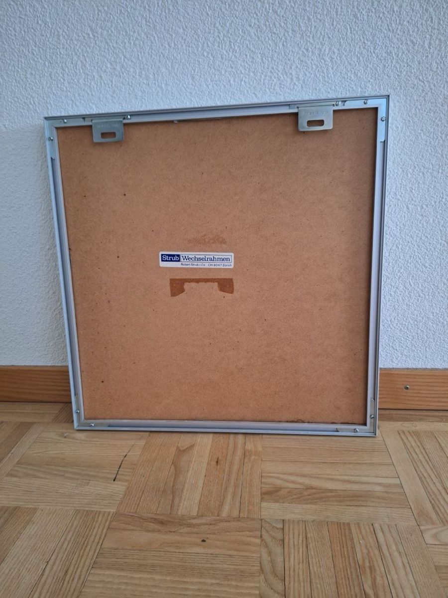 Poster & Bilder: Bild mit Rahmen, 42x42cm, Alu Wechselrahmen – Gebraucht aus Zürich von Iambarbara 2
