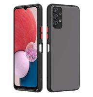 Für Galaxy A13 5G - Matt Clear Hülle Case transparent black