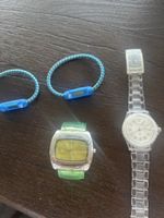 Armbanduhren Set, 3 Stücke, transparent, gebraucht