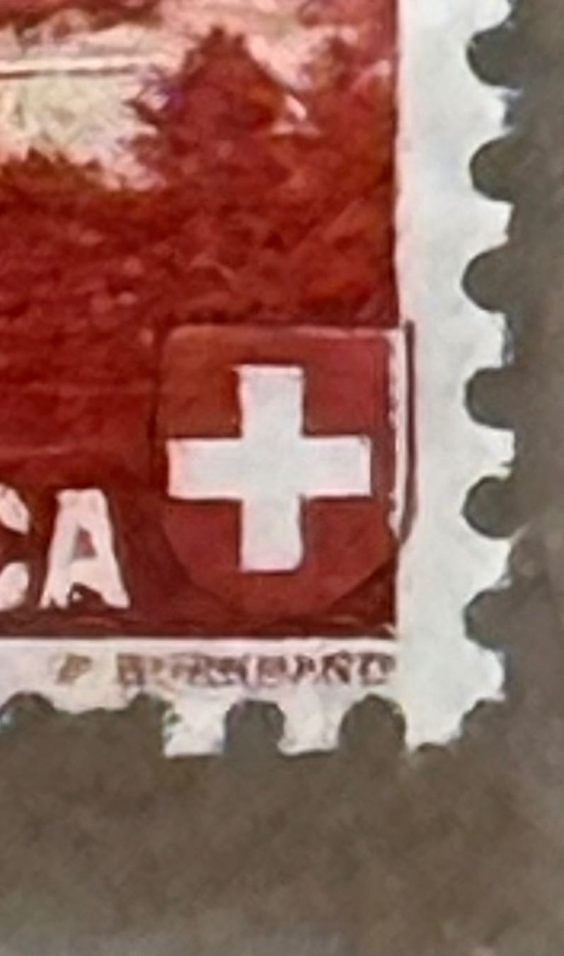 Alle Briefmarken: F36, Schöne Druckverschiebung, * – Gebraucht aus Aarau von hilde47