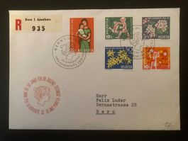 Pro Juventute FDC 1962 Nr. 193 - 197.
