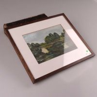 Wunderschönes Gemälde (1983) im Holzrahmen – 35x29 cm