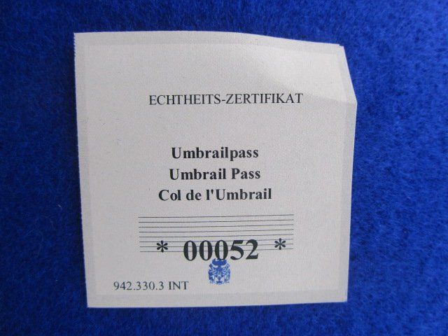 Medaglie: GIGANT: Alpenpass - Umbrail 2503m - 70 mm - PP – Nuovo e nell'imballaggio originale da Luzern venduto da Horoskop1 3