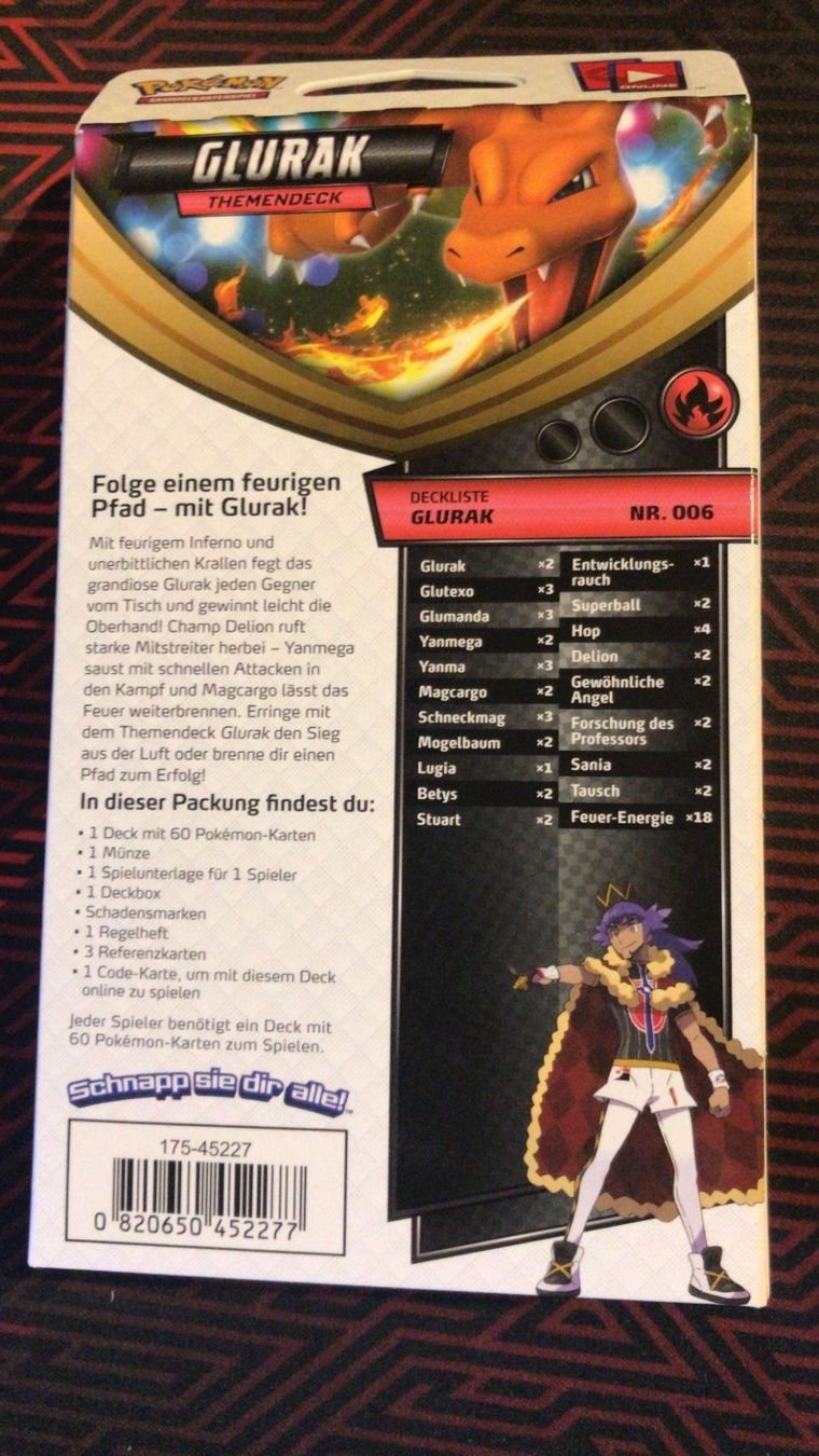 Carte collezionabili: Glurak Theme Deck Deutsch – Nuovo e nell'imballaggio originale da Münchenbuchsee venduto da DerKartensammler 1