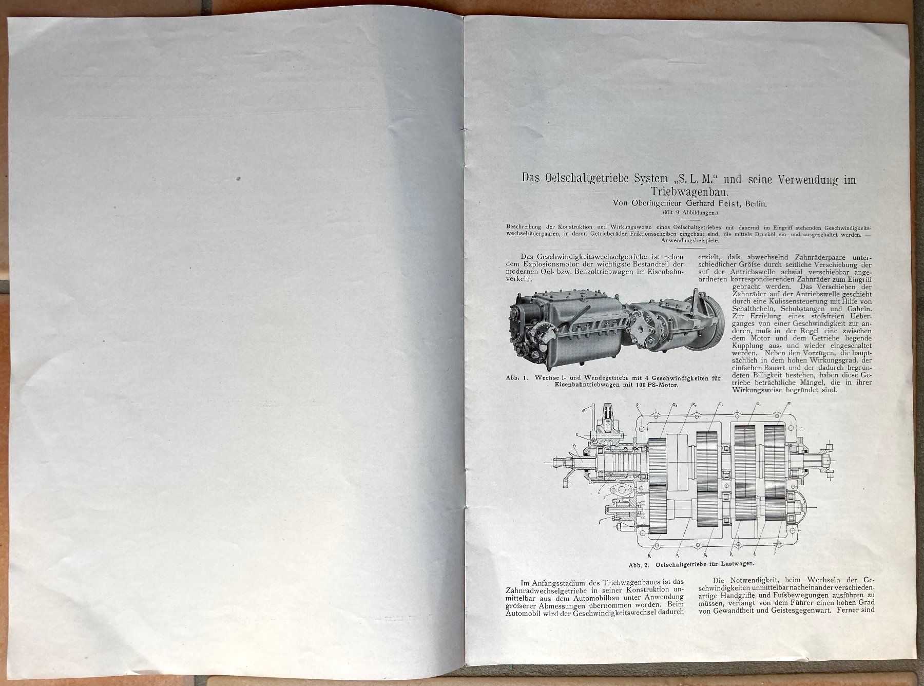 SBB/CFF/FFS Dokumente: Das Oelschaltgetriebe System S.L.M. - Winterthur 1927 – Gebraucht aus Versoix von Decapod 1