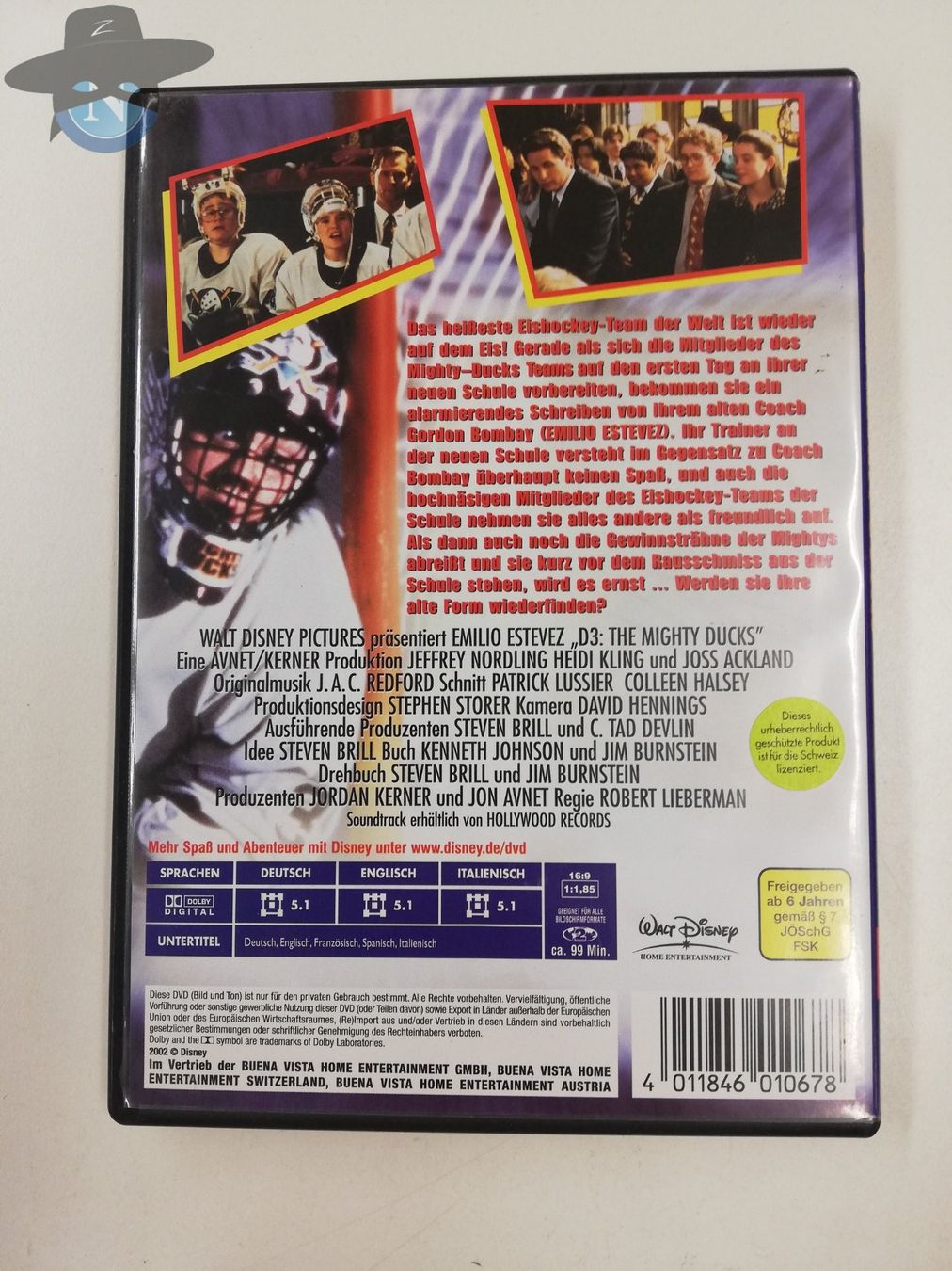 Tutti i DVDs: Mighty Ducks Set - Teil 1 bis 3 / DVD – Usato da St. Gallen venduto da zorro_dc 6