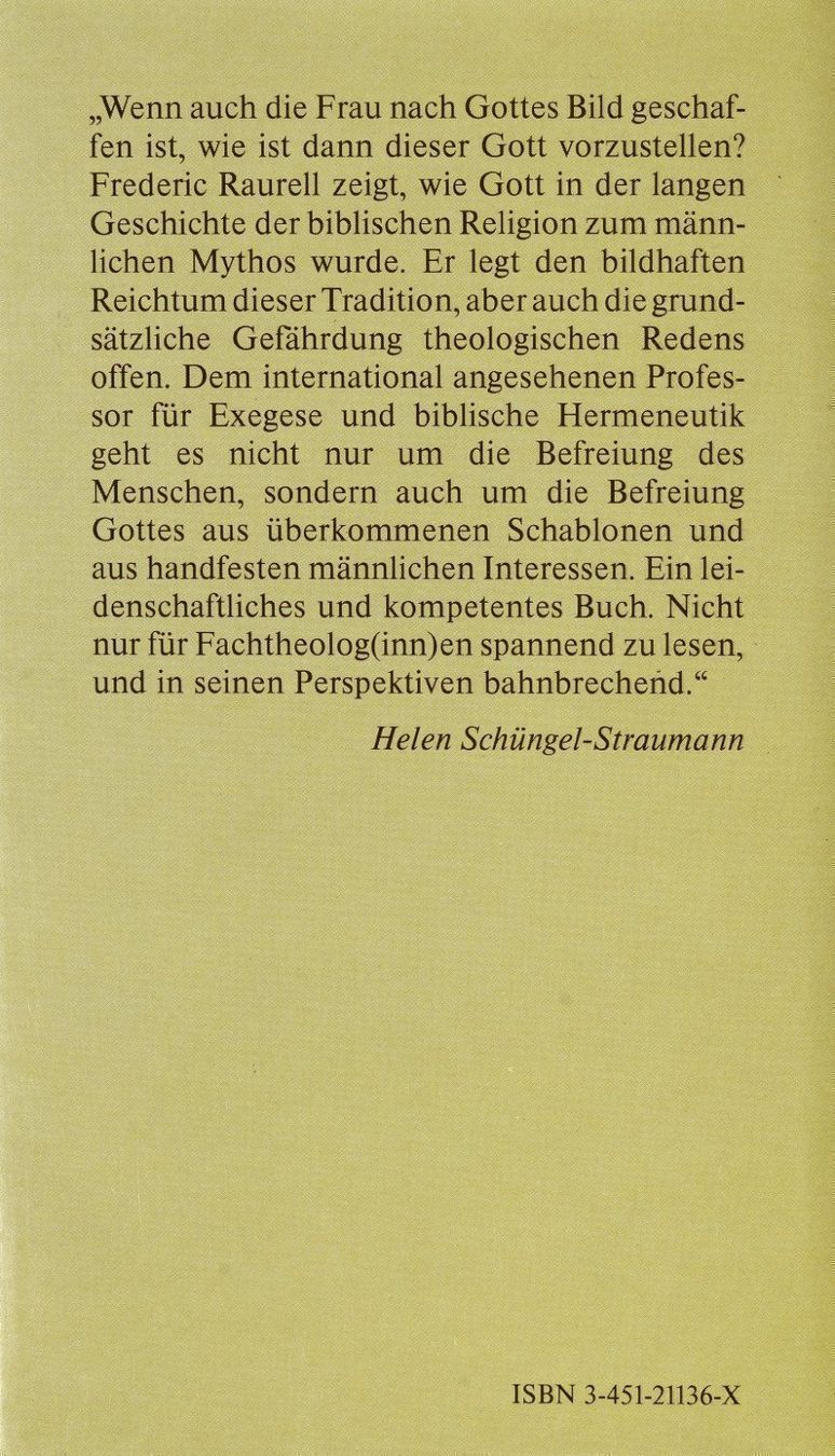 Bücher: Der Mythos vom männlichen Gott – Gebraucht aus Neuchâtel von Dualseele 2