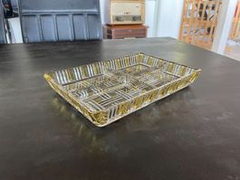 Ancien Plat Apéritif en Cristal Walther