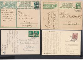 RhB.   Rhät. Bahn  -   Lot von Karten / Belegen / Stempel