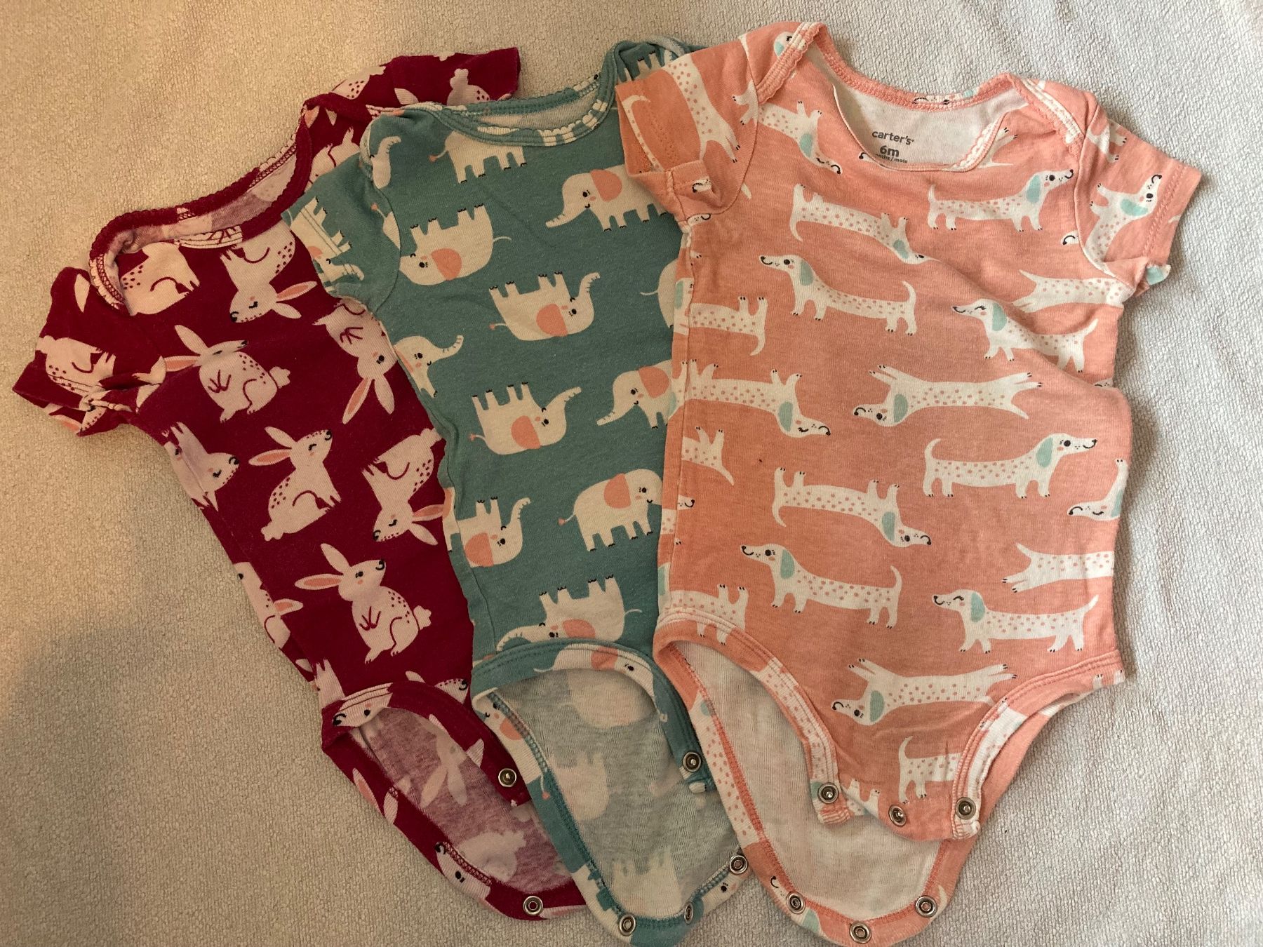 Carter's Lotti & Set di vestiti: 3 x Body Kurzarm – Usato da Luzern venduto da Florentina