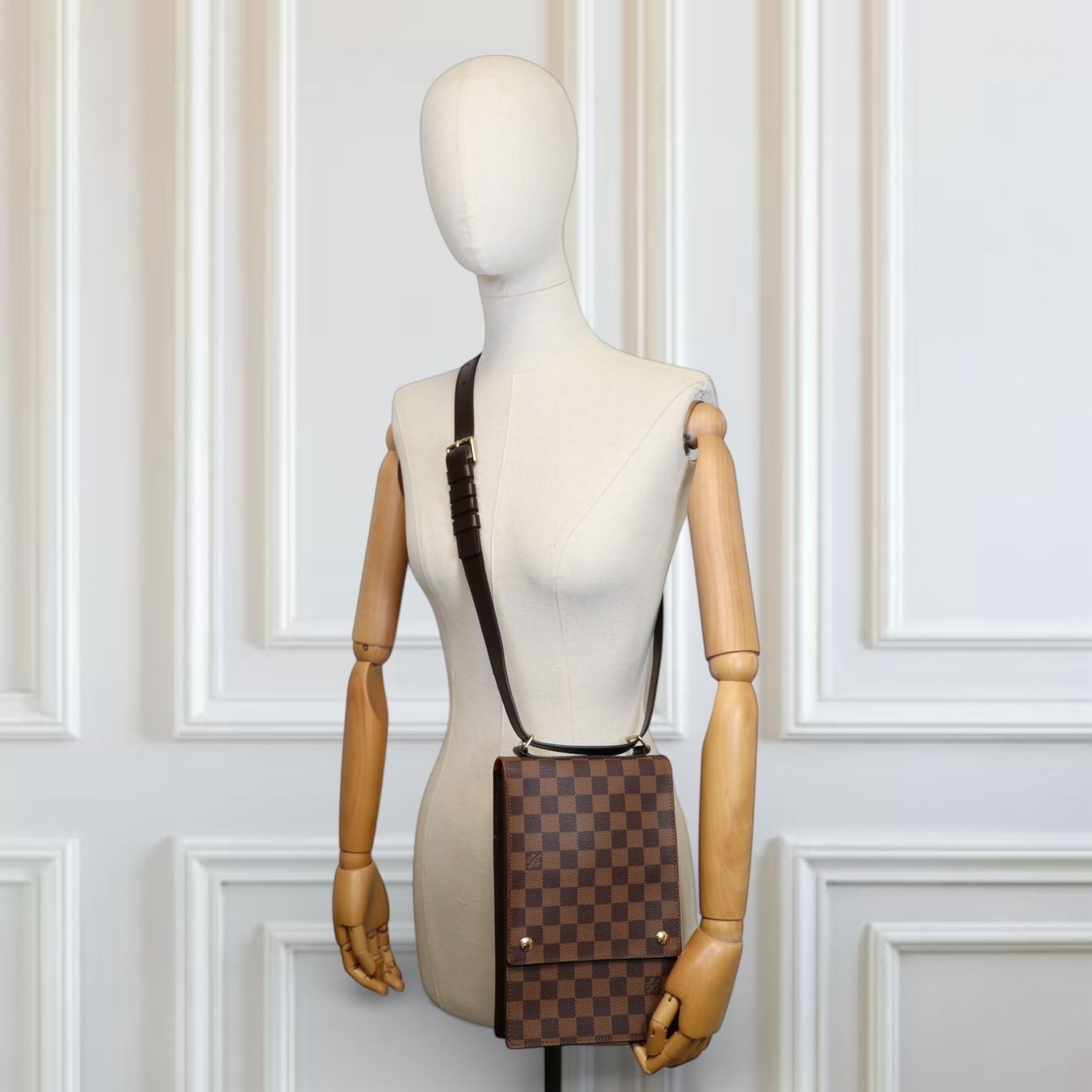 Louis Vuitton Borse: Louis Vuitton Portobello Damier ebène – Usato da Binningen venduto da Designerlabels 2