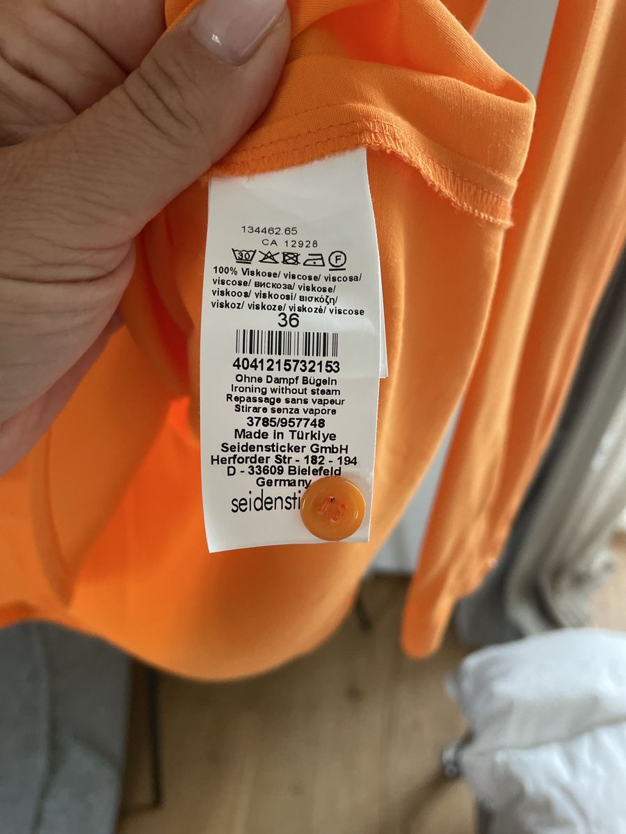 Camicette: Seidensticker Orange Blouse - Size 36 - NEw – Nuovo (secondo la descrizione) da Männedorf venduto da iza04 5