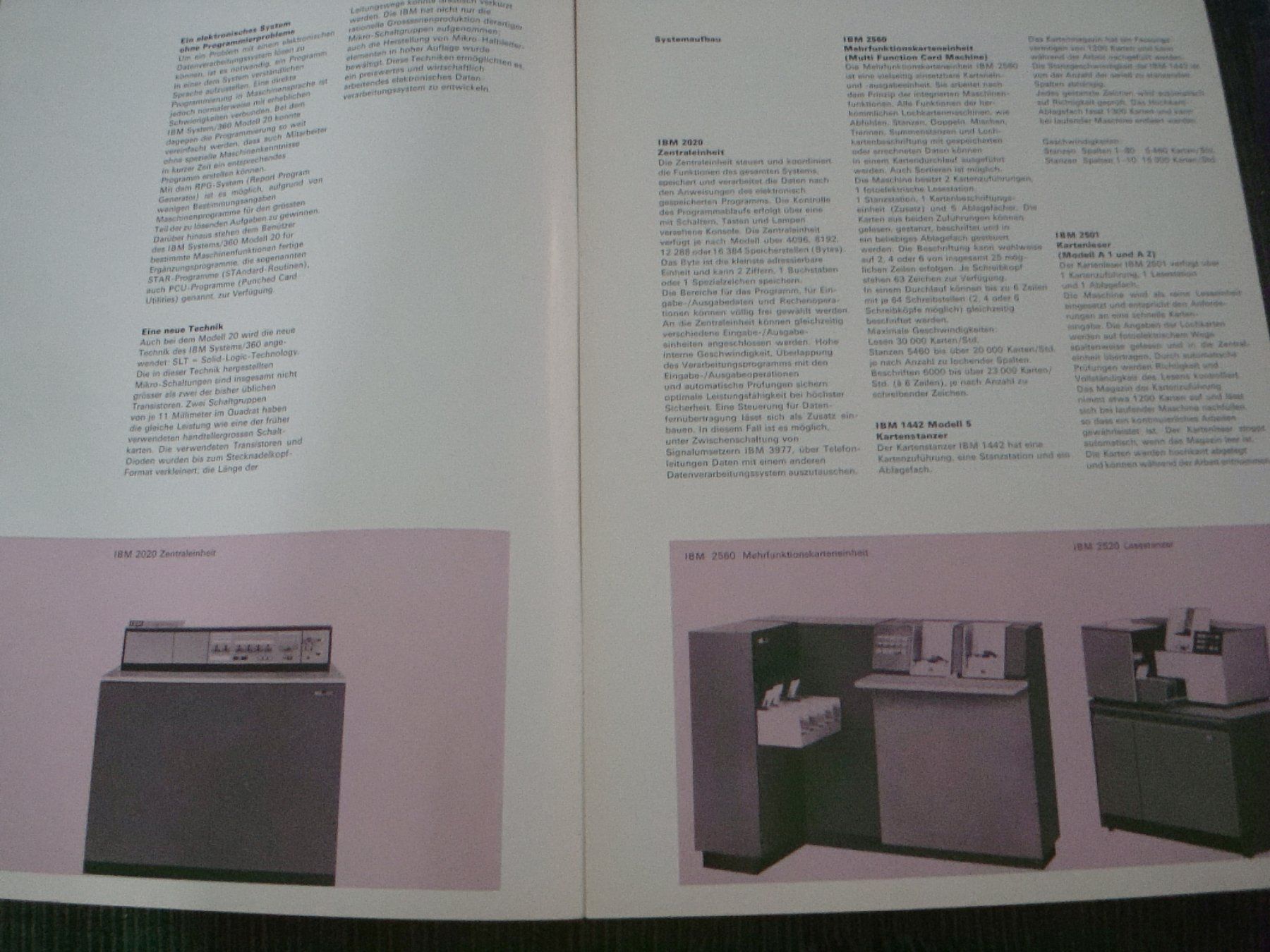 Documents: IBM Data Processing IBM System/360 Modell 20  Prospektblatt – D'occasion à Neuenegg par flohcante 1