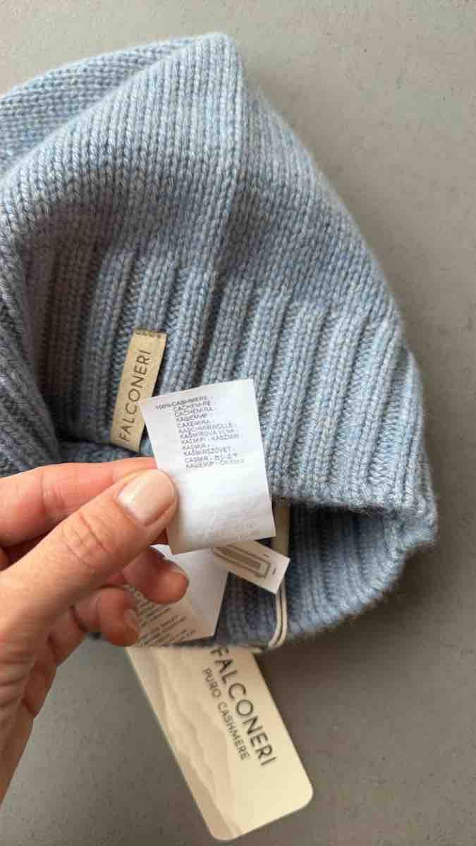 Falconeri Hüte, Mützen & Caps: Falconeri Beanie Hat Blue One Size New – Neu und originalverpackt aus Zürich von xs_s_artikel 2