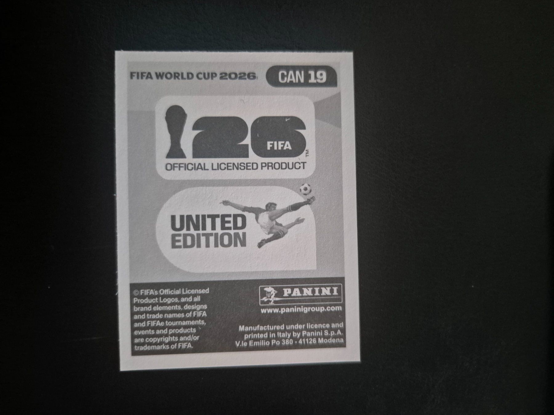 Panini Carte collezionabili: Panini WM 26 CAN 19 – Nuovo (secondo la descrizione) da Rorschacherberg venduto da AJ3108 1