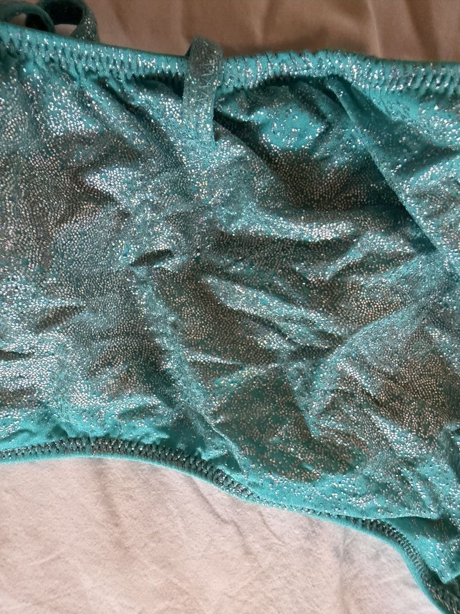 Tezenis Costumi da bagno & Bikini: Tezenis Bikini Turquoise Metallic Sparkle Size S – Usato da Zürich venduto da BettinaMarie2308 2