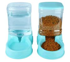 Set mit 2 Spendern  Futtertrog und Trinkbrunnen für Tiere