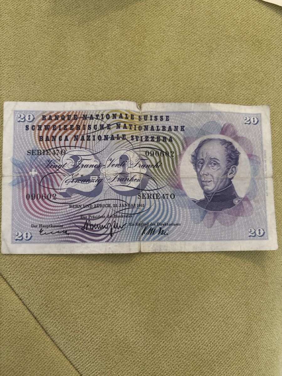 Banconote: Schweizer Banknotenlos 50/60er Jahre 180chf – Usato da Dietikon venduto da res_2phr 3