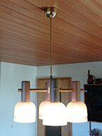 Deckenlampe vierarmig 70er Jahre