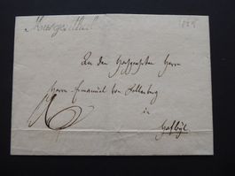 1825 Brief mit Balkenstempel MURGENTHAL