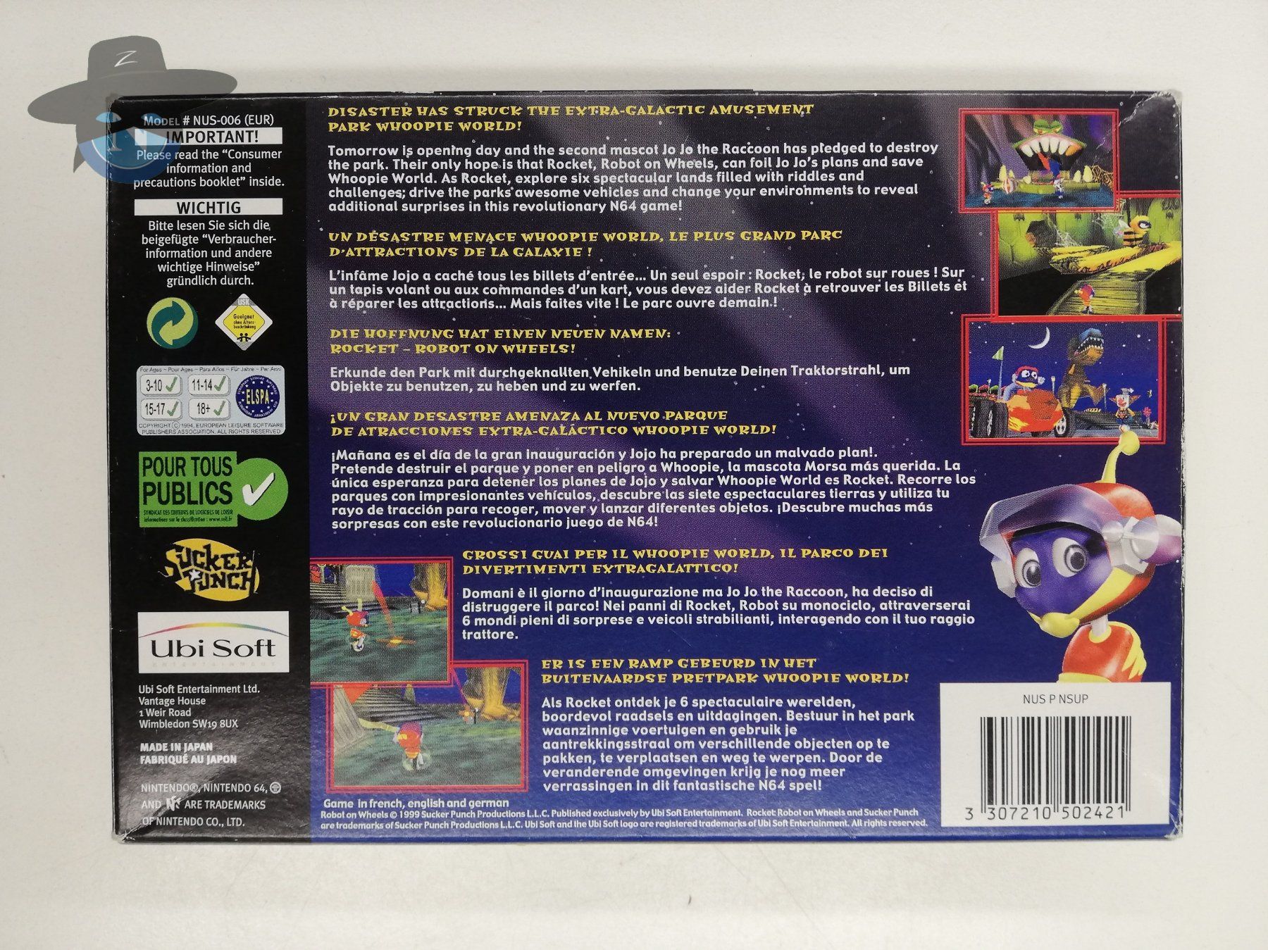Nintendo Spiele: Rocket Robot on wheels / Nintendo 64 - N64 – Gebraucht aus St. Gallen von zorro_dc 1