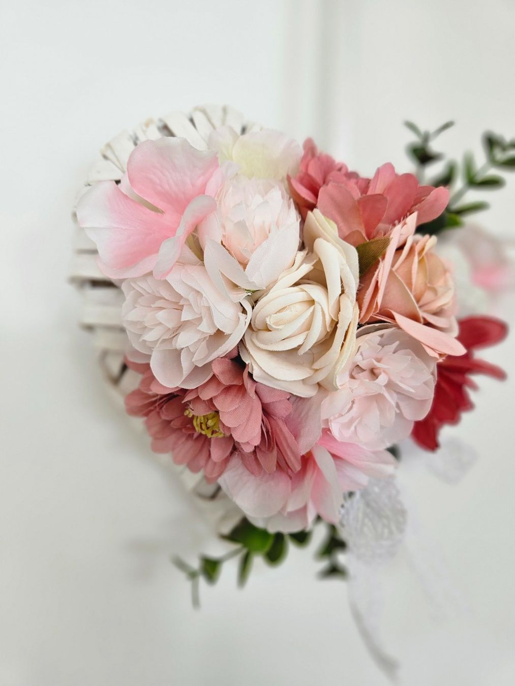 Tutte le decorazioni: Geschenk Herz Kranz Shabby Chic Spitze Muttertag Geburtstag – Nuovo e nell'imballaggio originale da Gossau ZH venduto da Goes05 6